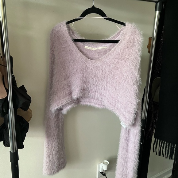 Urban Outfitters Fuzzy Purple Sweater - Picture 3 of 7